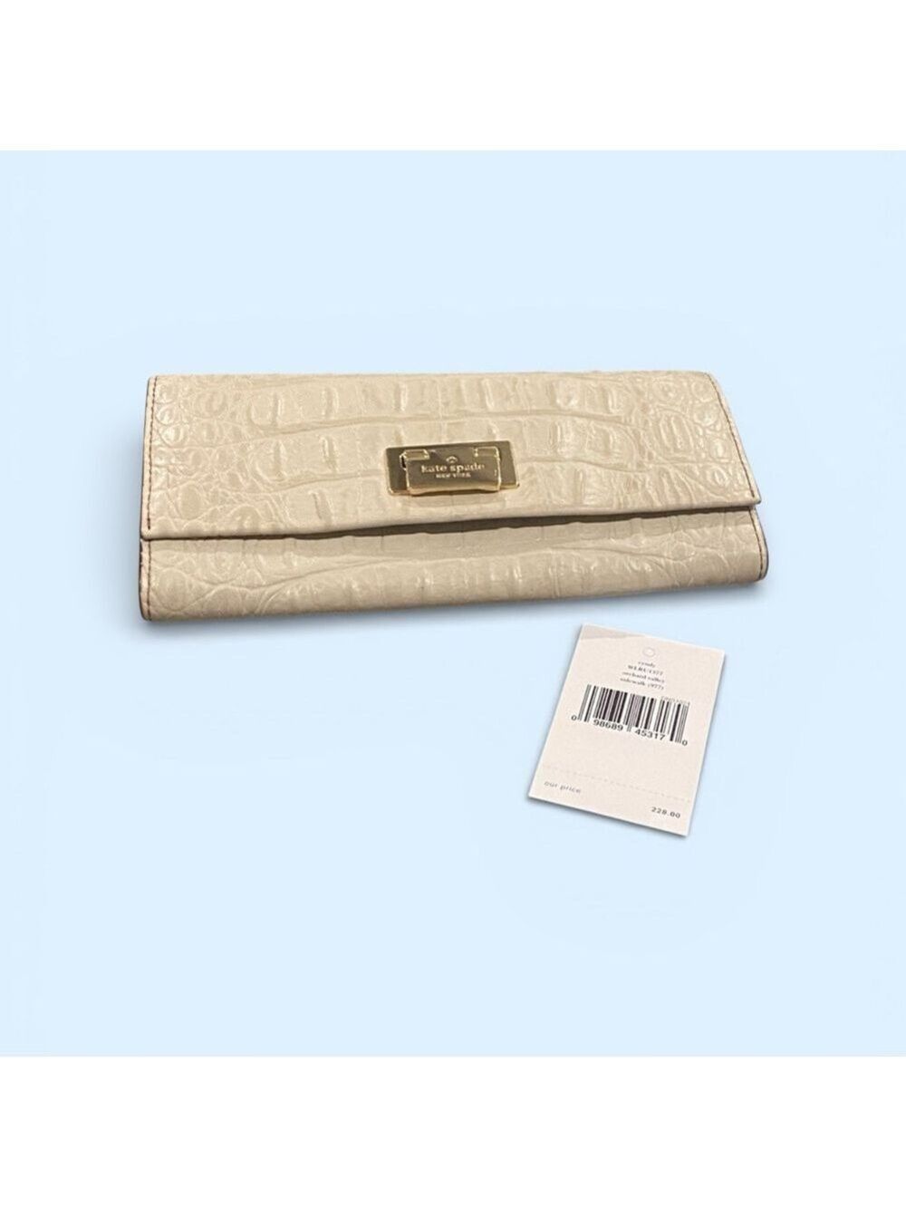 Kate Spade Cyndy Orchard Valley wallet in Sidewalk Gray NWT
